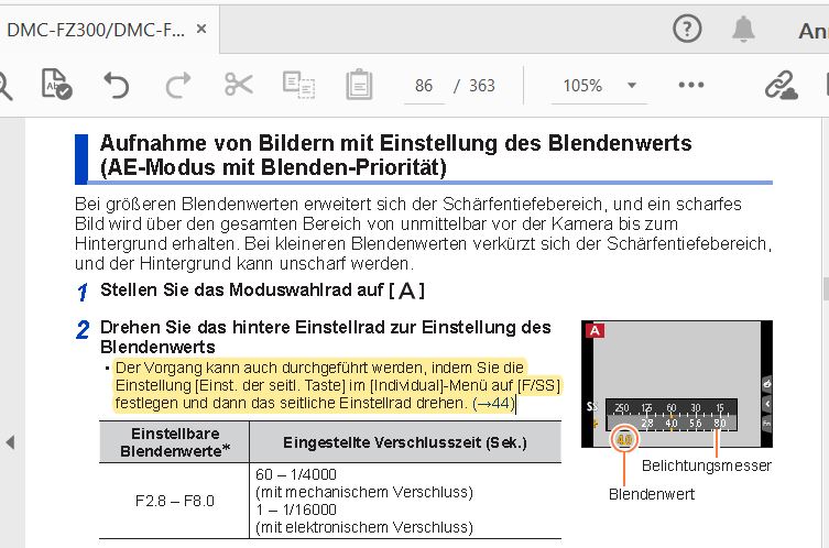 FZ300  Hinteres Einstellrad und  Seitliche Taste  F SS  .JPG