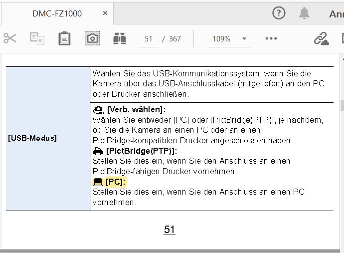 FZ1000  Setup  USB-Modus  hier PC  anwählen.JPG